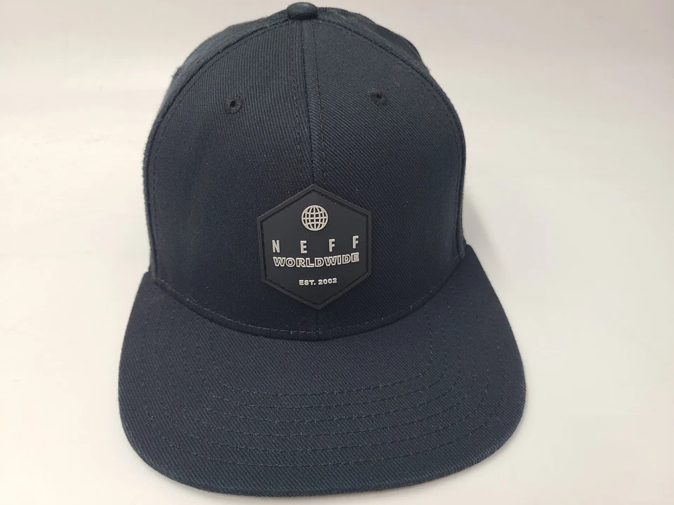 Neff Worldwide Est 2002 Gorra Snapback Algodón Patín Monopatín Surf Hombres Negro Foto 1 de 4