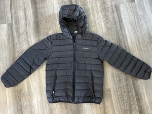 Eddie Bauer Youth Down Hooded Puffer Coat, Size M (10-12) - Picture 1 of 3