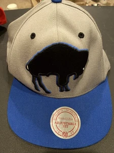 Cappello/Cappello CUCITO Autentico BUFFALO BILLS AFL Mitchell & Ness THROWBACK - Foto 1 di 5