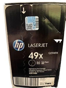 Cartucho de tóner negro HP Q5949X 49X - Chorro láser sellado genuino de alto rendimiento - NUEVO - Imagen 1 de 4