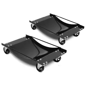 2Pcs Heavy Duty Wheel Dolly 450 kg 1000 lb Car Vehicle Positioning Jack Platform - Picture 1 of 10