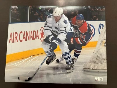 Dion Phaneuf Signed Toronto Maple Leafs 11x14 Photo Beckett BAS COA - Image 1 of 3