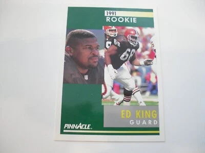 1991 Pinnacle Football Ed King Rookie #287 Cleveland Browns    F1 - Image 1 of 2