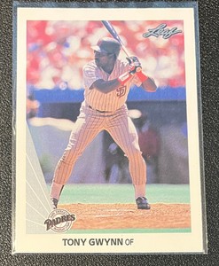 1990 Leaf baseball card #154 TONY GWYNN San Diego Padres HoF
