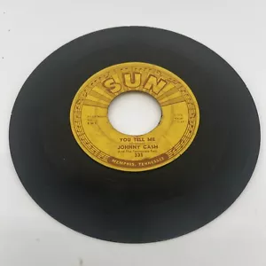 Sun Records 45 Johnny Cash Goodbye Little Darlin and You Tell Me - Picture 1 of 4
