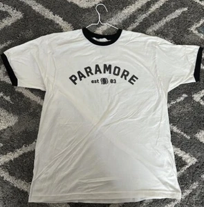 Camicia Paramore Official Tour Europe 2024 Taylor Swift Opener taglia XL RARA Ringer - Foto 1 di 4