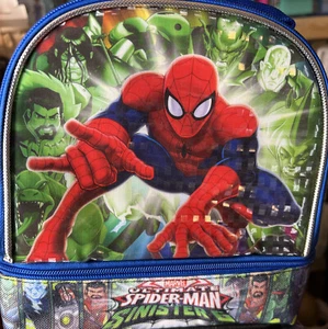 SPIDER-MAN VS. SINSTER 6 DOME 9.5" INSULATED LUNCHBOX - Picture 1 of 2