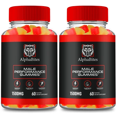 (pacote com 2) AlphaBites Advanced Men Health Gummies, Alpha Bites Gummy (120 Gummies) - Imagem 1 de 3