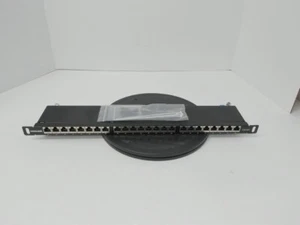 Intellinet Cat6a Shielded Patch Panel, 24-port, FTP, 19", 0.5U Top-Entry - Afbeelding 1 van 4