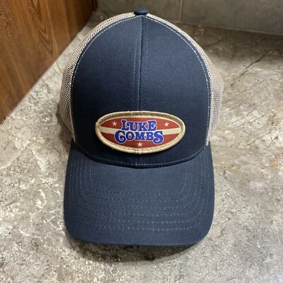 Gorra Luke Combs Trucker SnapBack azul y beige exterior MBW-600 Foto 1 de 4