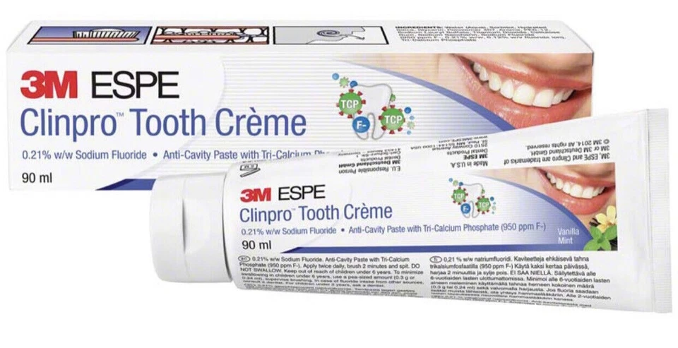 3M ESPE Clinpro Zahnpasta Prophylaxe Natrium Fluorid Calcium Karies Schutz TCP