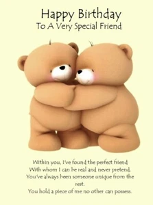 Tarjeta Feliz Cumpleaños a un Amigo Muy Especial A5 Amistad Mejor Amigo Gracias - Imagen 1 de 4
