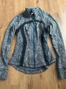 Lululemon athletica Define Jacket Brushed Herringbone Gray Blue Alberta Lake siz - Picture 1 of 6