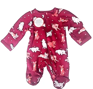 Wonder Nation Baby Mädchen Frühchen Schlafanzug Outfit Footie Reborn Puppenkleidung Welpe - Bild 1 von 8