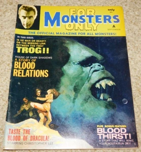 VINTAGE For Monsters Only magazine # 9 Sept 1971 - Picture 1 of 2