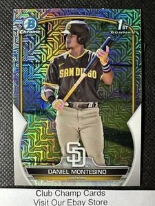 2023 #BCP-114 Daniel Montesino Bowman Chrome Prospect 1st Mojo Refractor Padres - Picture 1 of 2