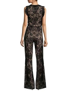 ALEXIS 'Sibyle' Jumpsuit (S) $682 - NWT SOLD OUT - Black Floral Lace - Bild 1 von 6