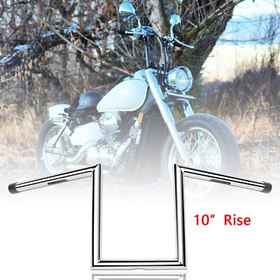 Para Honda Shadow VLX600 VT750 1100 10" Elevación 1" Barra Z Ape Colgador Manillar Cromo Foto 1 de 4