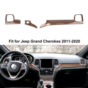 🏆Car Dash Panel Cover Trim For Jeep Grand Cherokee 2011-20 Interior Accessories - Picture 1 of 14