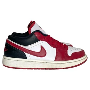 Nike Air Jordan 1 Low Black White Gym Red DC0774-160 Womens Sneakers Size 8 - Picture 1 of 8