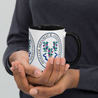 Seal of Connecticut Mug with Color Inside, State Emblem Heraldy