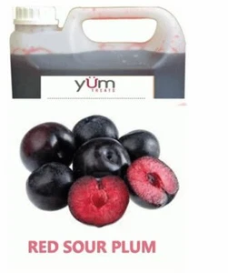 Jarabe de burbuja de ciruela agria roja calidad premium - 5 kg bebida Boba batido Slushie - Imagen 1 de 3