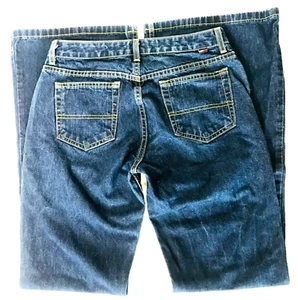 Vintage Tommy Hilfiger Jeans Damen 9 Junior Mehrfarbig Schlaghose 5 Taschen - Bild 1 von 12