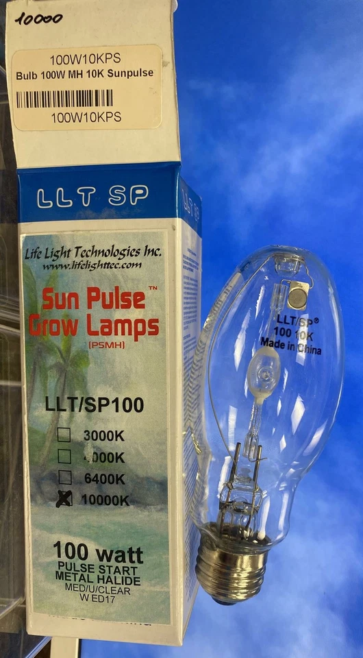 Sun Pulse 100w 10K Grow Lamp Bulb (PSMH) Pulse Start Metal Halide 100W10KPS - Image 1 of 3