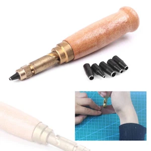 1x Tornillo Perforador Agujero Perforador Herramienta Papel Arte 1.5-4mm Cuero Automático Hágalo Usted Mismo Cortador - Imagen 1 de 7