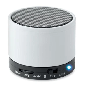 Mini Round Bass Bluetooth Speaker MO8726-06 New In Box - Picture 1 of 3