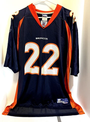 Denver Broncos Quentin Griffin #22 Jersey Reebok Mens Size Large L NFL Football Cover