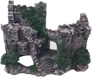 Large Fish Tank Decorations Castle Aquarium Decorations Large Resin Coral Castle - Picture 1 of 5