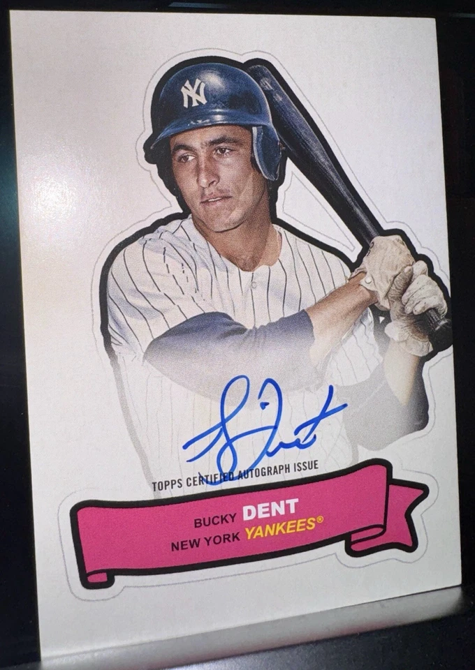 2024 Topps Archives 1968 Action All-Stars Auto Bucky Dent (#68AA-BD) Yankees - Image 1 of 4