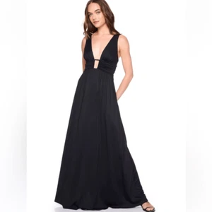 Susana Monaco square wire low front tank maxi dress in Navy Small NWOT - Picture 1 of 7