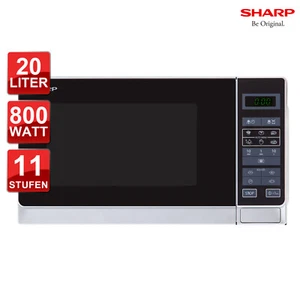 Mikrowelle Mikrowellengerät 800W 20L 8-Programme Sharp R242WW RO_R242WW_B - Bild 1 von 7