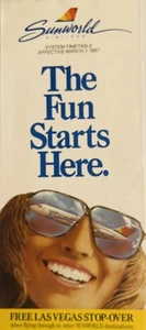 Sunworld Airlines - Horario de todo el sistema - eff. 1 mar 1987 - Imagen 1 de 1