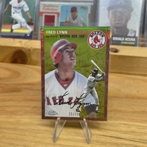 Fred Lynn 2023 Topps Platinum Anniversary Topps /75 Parallel Red Sox - Bild 1 von 2