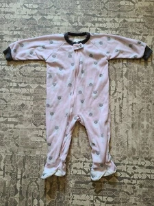 Just Born 24M Pink Fleece Sheep Footie Pajamas - Picture 1 of 3