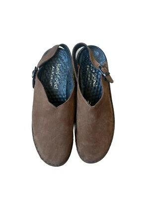 Josef Seibel Brown Leather Slingback Mule Clogs EU 41 US 9.5 Comfort Shoes - Image 1 of 4