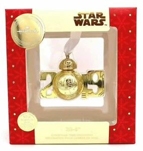 Hallmark 2019 Star Wars BB-8 adorno de Navidad, adorno de oro BB-8 2019 - Imagen 1 de 1