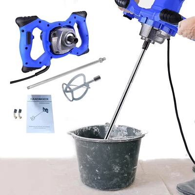 DAYPLUS Electric Cement Paddle Mixer 3800W Portable Concrete Mortar Mixing Machine M14