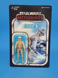 Custom Carded 3.75" Star Wars Battlefront II Hoth Luke Skywalker - Picture 1 of 2