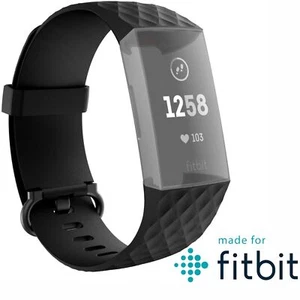 Hama Ersatz-Band TPU Armband für Fitbit Charge 3 / 4 Fitness Sport Tracker - Bild 1 von 10