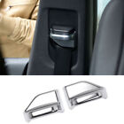 Safety Belt Buckle Accessories Cover 2Pcs For Benz Gla Cla 2013-2019 Abs Silver