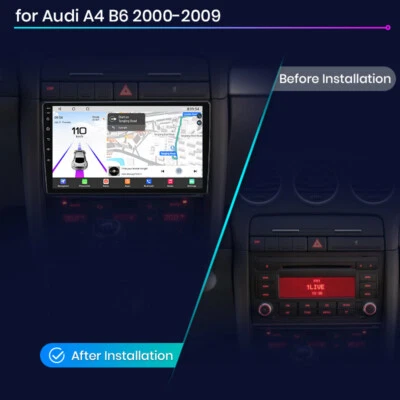 Für Audi A4 S4 RS4 B6 B7 SEAT EXEO 128G CarPlay Autoradio Android13 GPS Navi KAM - Bild 1 von 4