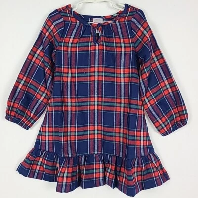 NEW Hanna Andersson Girl's Holiday Flannel Pajama Nightgown Christmas Size 4 - Image 1 of 4