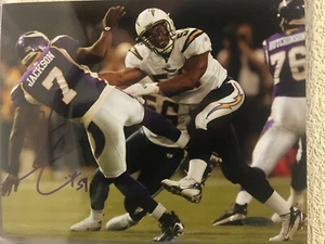 Stephen Cooper Signed Chargers 8x10 Photo Upper Deck - Picture 1 of 5
