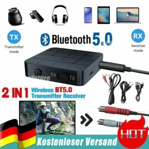2-IN-1 Bluetooth 5.0 Empfänger Akku Receiver Hifi Stereo Audio Adapter 3.5mm AUX - Bild 1 von 12