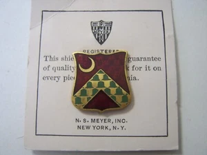 67th COST ARTILLERY REGIMENT DUI CREST PIN BACK VINTAGE WW2 ERA STYLE 2: KY23-9 - Picture 1 of 2