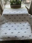 Pottery Barn Kids White Green Purple  Dragonfly 88X84 Quilt Preowned
